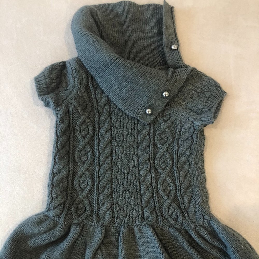 Janie and Jack Grey Knit Dress
